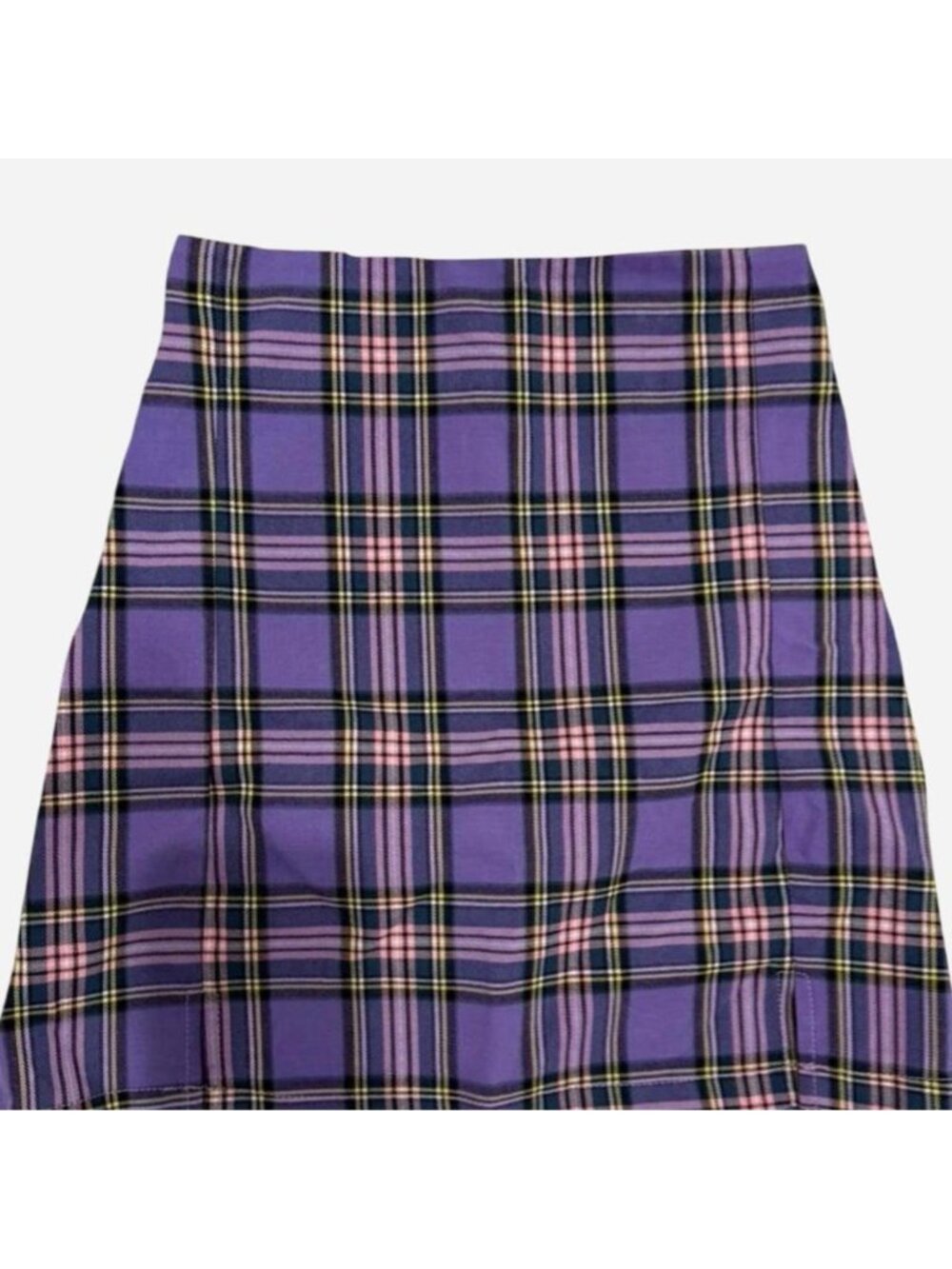 Mini purple plaid skirt brandy melville j galt